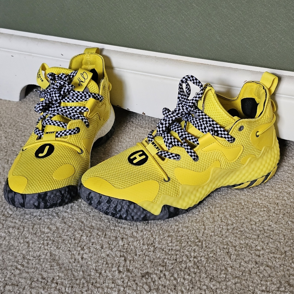 Adidas Harden Taxi Vol. 6 Sneakers Shoes Yellow Brooklyn NY Men 8.5‎ GV9586